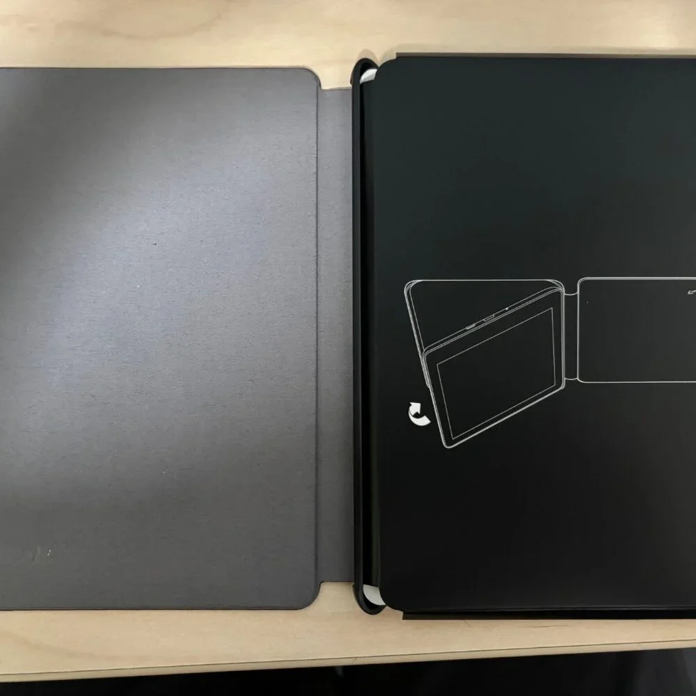 Kindle Paperwhite Black Matte Leather Case Cover 11th Generation